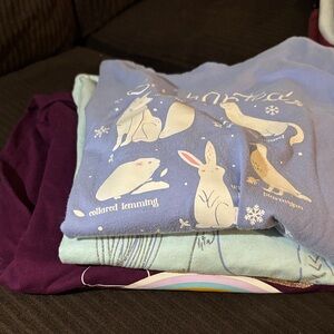 Cat & Jack Long Sleeve Tees - Blue and Purple